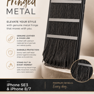 Case-Mate Fringed Metal iPhone Case for iPhone SE2/3, iPhone 8/7/6